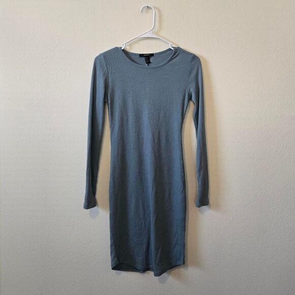 Forever 21 Dresses & Skirts - Women's Forever 21 Ribbed Body Con Fitted Long Sleeve Midi Dress Small